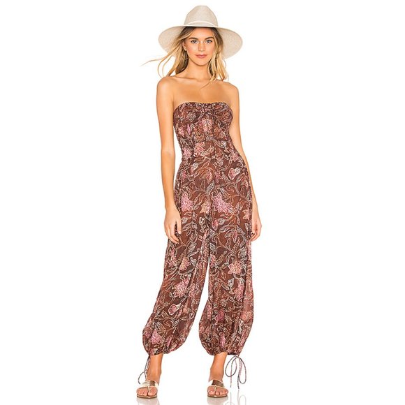 Free People Pants - NEW Free People Iris Cotton Blend Jumper Chocolate